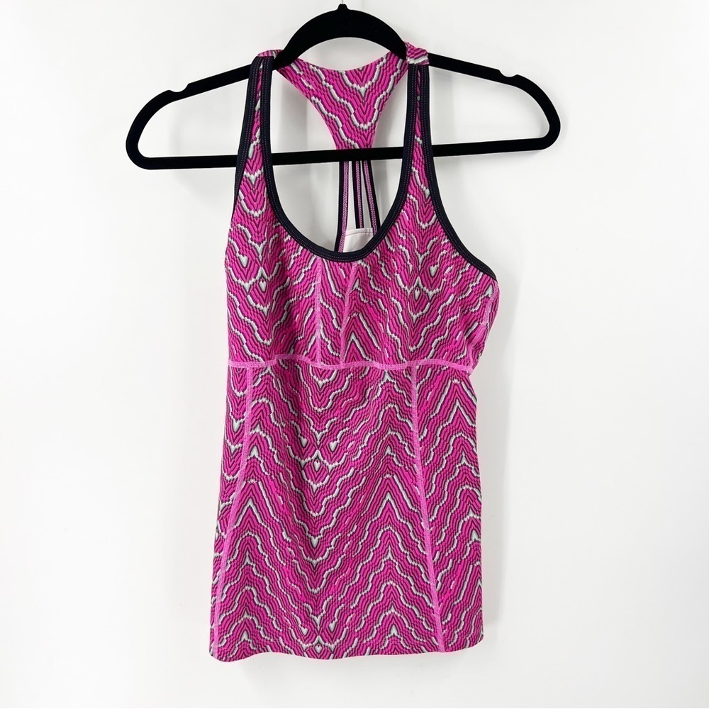✅ Mountain Hardwear Mighty‎ Tank Top MEDIUM multicolor Shelf Bra Workout Running